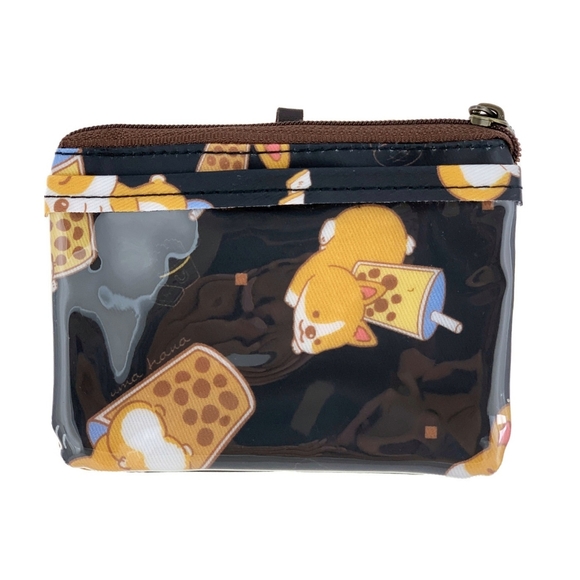 Waterproof Boba Corgi Coin Purse Card Pouch Holder - Picture 2 of 12